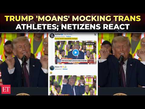 ‘Get him off the stage!’: Trump MOCKS transgender athletes; internet erupts over viral moment