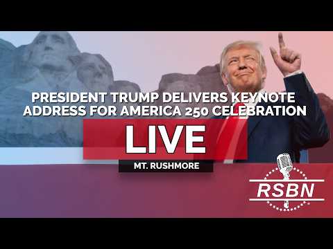 LIVE: President Trump Keynotes Mount Rushmore America 250 Fireworks Celebration – 07/03/26