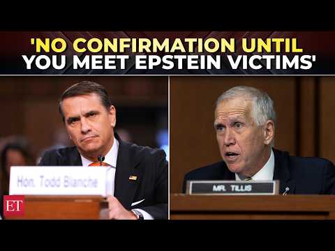 ‘Meet Epstein victims first!’: Tillis sets surprise condition for Todd Blanche’s AG confirmation