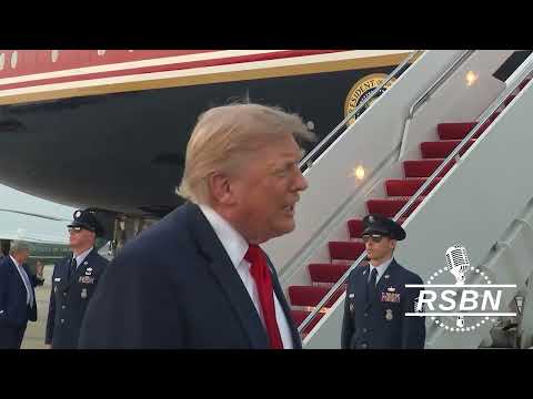 WATCH: President Trump Gaggles with Press at Joint Base Andrews – 7/19/26