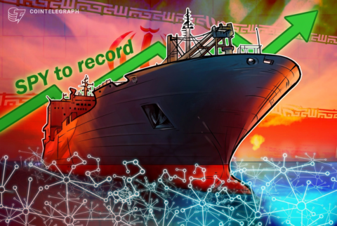 Bitcoin coils at K as Hormuz reopening timeline sends S&P 500 to T record
