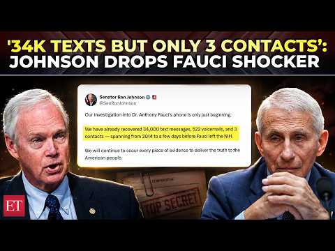 ‘34,000 texts, 522 voicemails’: Johnson reveals what shocker he found in Fauci’s COVID-era iphone!