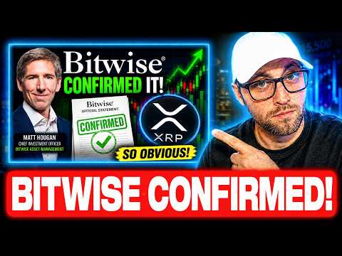 BITWISE CIO JUST CONFIRMED IT! XRP HOLDERS IT’S SO OBVIOUS!