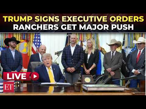 LIVE | Trump signs new executive orders in major move for U.S ranchers amid farm crisis