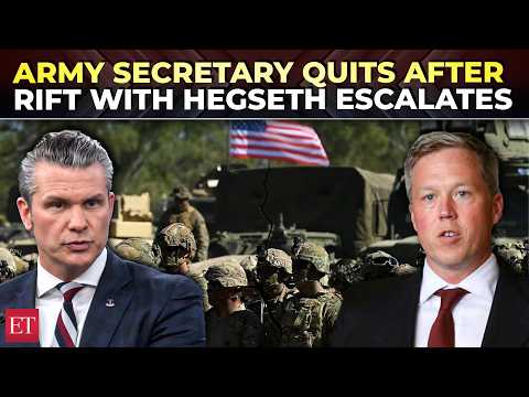 Army Secy Dan Driscoll quits amid reported feud with Hegseth, reports concerns directly to Trump
