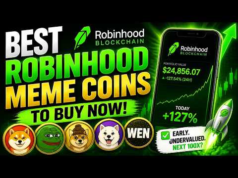 The Best Meme Coins To Buy On The Robinhood Blockchain! PONS Is Leading The Way!