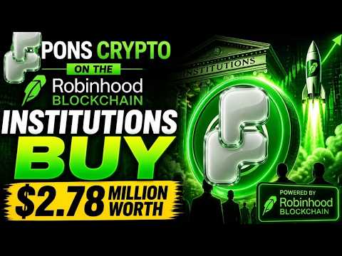 Institutions Buy Millions Of Dollars Worth Of PONS Crypto! Next Millionaire Maker Crypto?