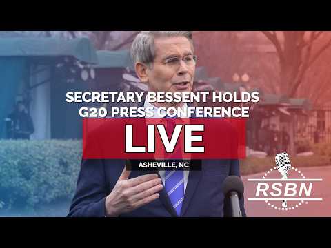 LIVE: Secretary Bessent Holds a G20 Press Conference in Asheville, NC – 09/01/26