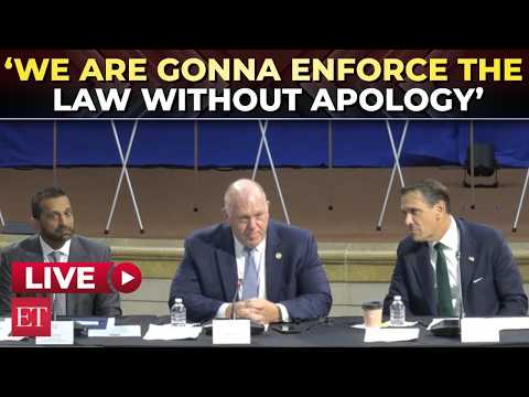 LIVE | ‘Sanctuary cities are Sanctuaries for criminals’: Homan, Kash Patel join DOJ crime summit