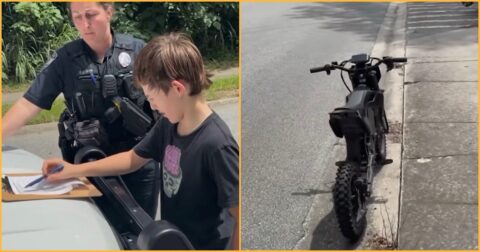 Cops Fingerprint an 11-Year-Old Boy, Tow His Electric Dirt Bike With a City Wrecker, and Threaten a WARRANT After He Rode 300 Feet From Home to Go Fishing