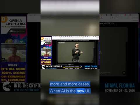 Vitalik: AI becomes the new blockchain UI Vitalik: AI becomes the new blockchain UI