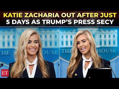 Katie Zacharia out! Trump’s press secretary exits after just five days, says ‘it was an honor…’