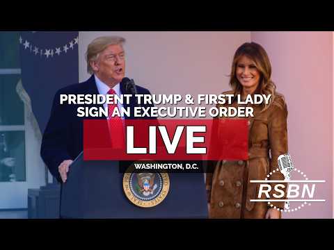 LIVE: President Trump & First Lady Melania Trump Sign an Executive Order – 10/19/16