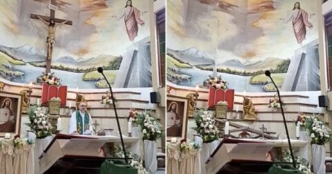 Giant Wooden Crucifix Fatally Crushes Priest During a Livestreamed Mass as He Preaches About Death (VIDEO – Warning on Content)